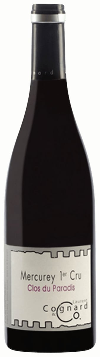 Laurent Cognard Mercurey Rouge Clos du Paradis Premier Cru 2016  Front Bottle Shot