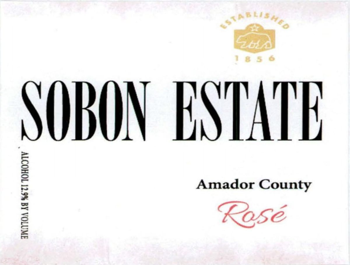 Sobon Estate Rose 2018  Front Label