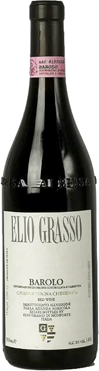 Elio Grasso Gavarini Vigna Chiniera Barolo 2019  Front Bottle Shot