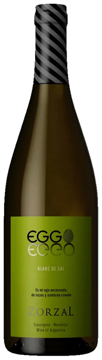 Zorzal Eggo Blanc de Cal Sauvignon Blanc 2021  Front Bottle Shot