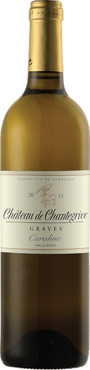 Chateau de Chantegrive Caroline Blanc 2015 Front Bottle Shot