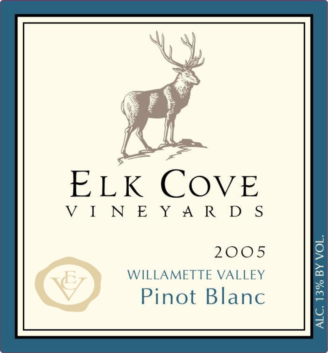 Elk Cove Pinot Blanc 2005  Front Label
