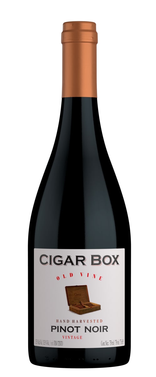 Cigar Box Old Vine Pinot Noir 2020  Front Bottle Shot