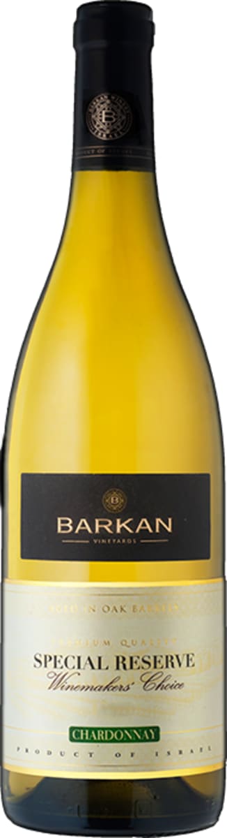 Barkan Special Reserve Winemakers Choice Chardonnay (OK Kosher) 2018  Front Bottle Shot