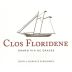 Clos Floridene  2012 Front Label