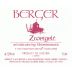 Berger Zweigelt 2011 Front Label
