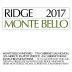 Ridge Monte Bello (1.5 Liter Magnum) 2017  Front Label