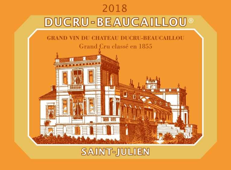 Chateau Ducru-Beaucaillou  2018  Front Label